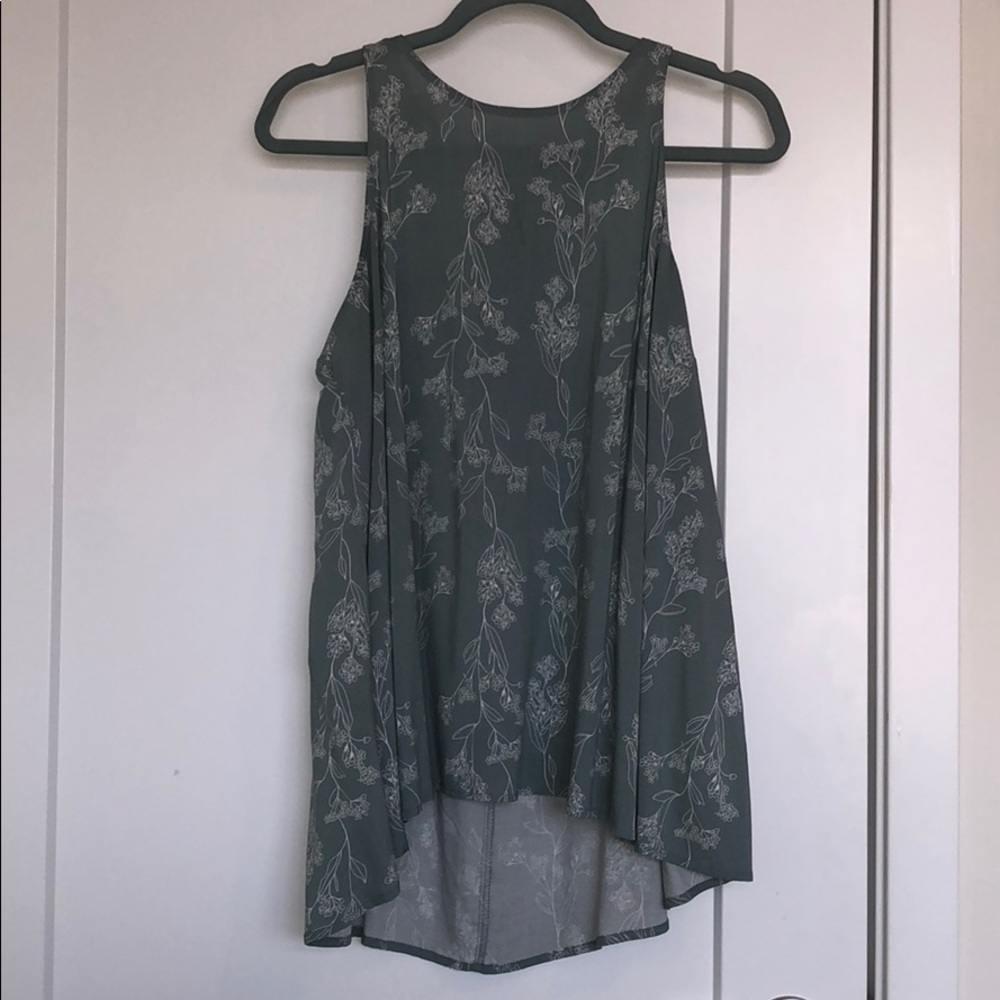 Blue Old Navy Racerback Keyhole Top